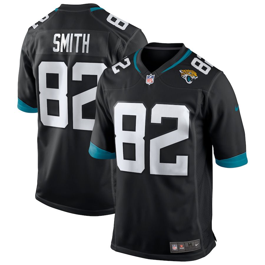 Men Jacksonville Jaguars #82 Jimmy Smith Nike Black Game Retired Player NFL Jersey